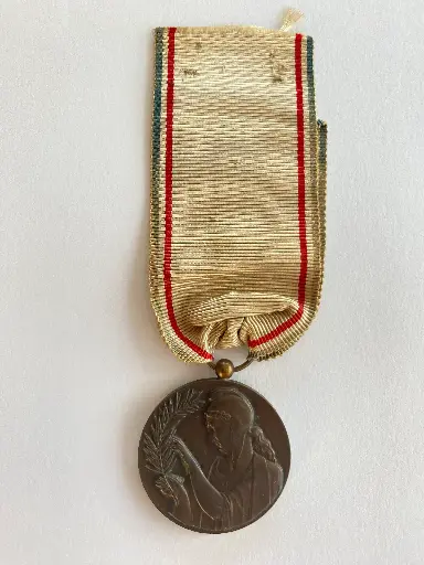 Médaille de la reconnaissance française 2e type en bronze